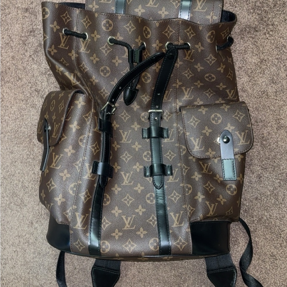 Louis Vuitton Brown and Black Monogram Backpack